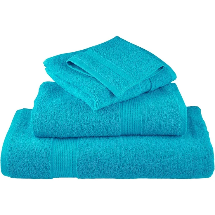 vidaXL Premium Waschhandtücher SOLUND 2 Stück Türkis 30x30 cm 600 g/m² 137443 – Bild 4