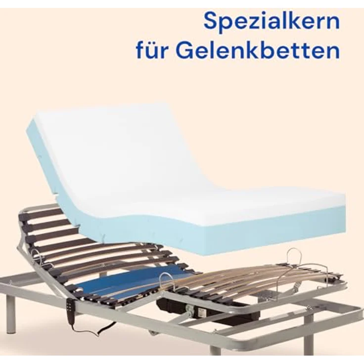 Geriafy - Orthopädische viskoelastische Matratze | 20 cm Dicke | Frisches und weiches Gewebe | Geeignet für verstellbare und Normale Betten (105x190) – Bild 5