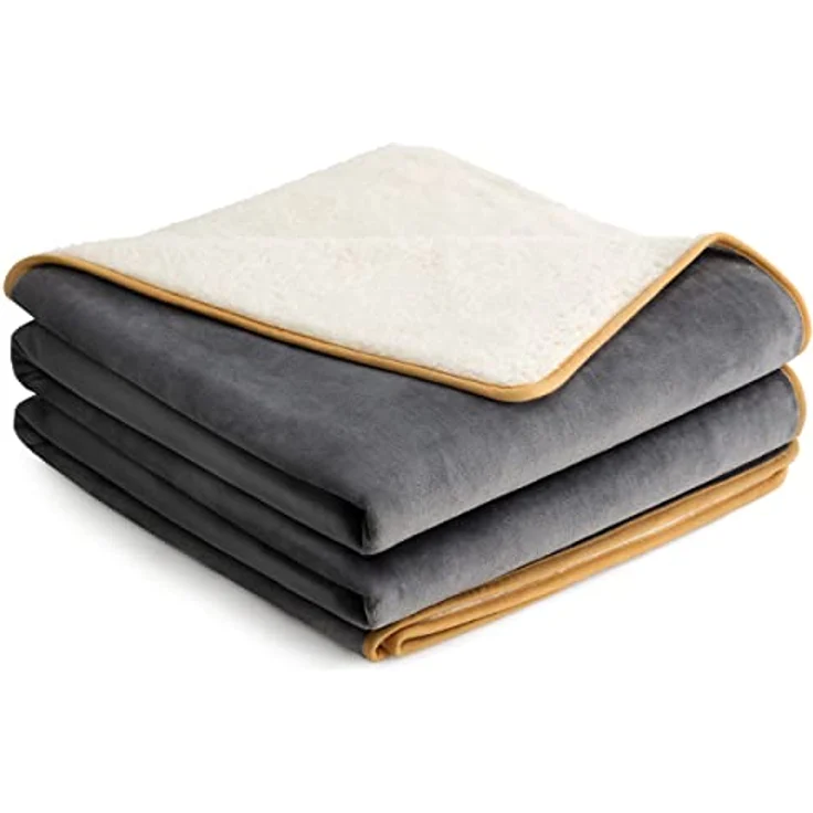 Lesure wasserdichte Hundedecke Grosse Hunde - 229x218 cm waschbar Hundedecke Outdoor, XXL Fleece Sofaschutz Decke groß, Katzendecke flauschig für Couch, Grau – Bild 2