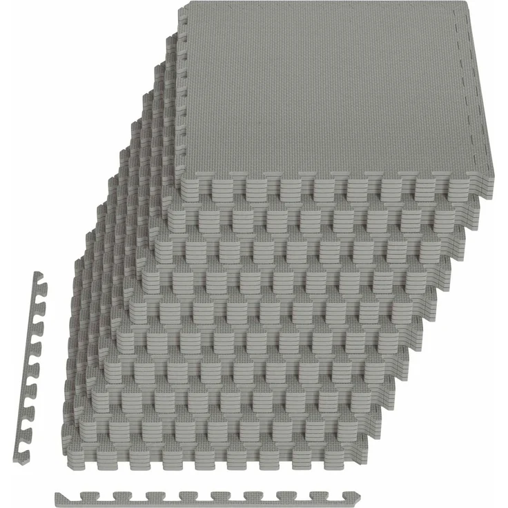 vidaXL Pool Bodenschutzmatte 40 stk. Grau 14,4 m² EVA-Schaum 3433281 – Bild 2