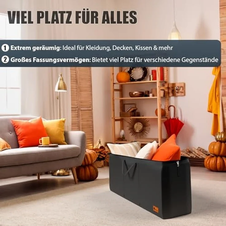 BigDean Aufbewahrungstasche 3 Stück Große Aufbewahrungstaschen 85x55x35 cm (3-tlg, Aufbewahrungstasche/n), Robust, Langlebig, Transport, Lagerung, Faltbar Platzsparend – Bild 2