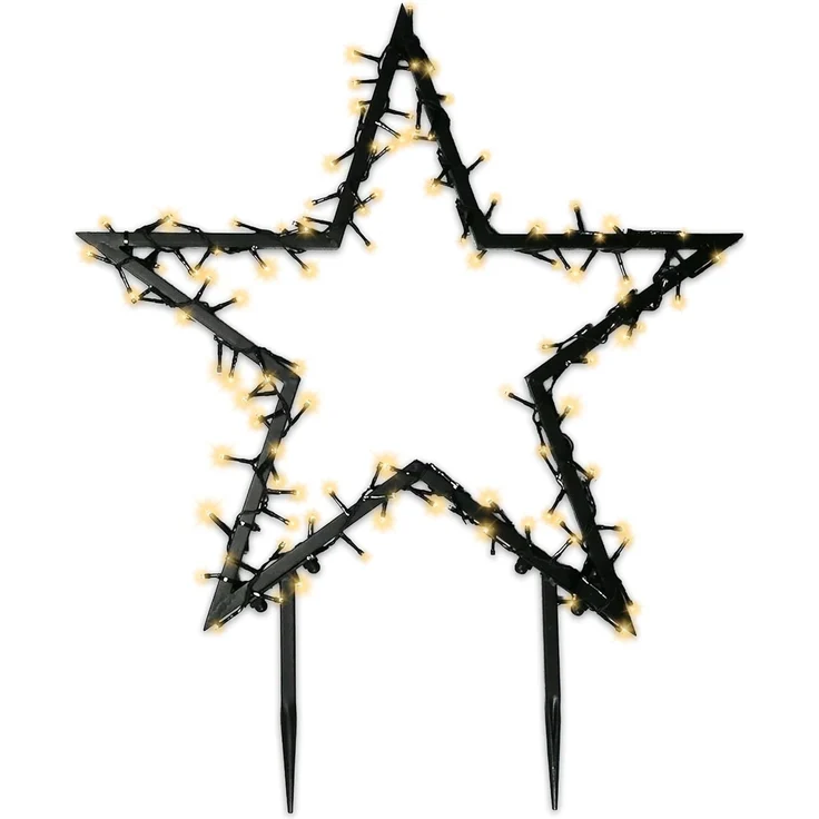 Gartenpirat LED Dekoobjekt Tanne Metallrahmen LED-Beleuchtung Weihnachtdeko außen mit Erdspieß, Warmweiß, Timer-und Schalter-Funktion: Schalter mit 3 Funktionen(ON/OFF/TIMER)