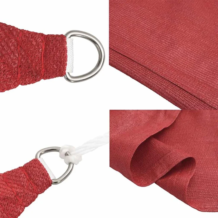 Sonnensegel, Sonnenschutz, Windschutz 160 g/m² Rot 2x5 m HDPE – Bild 6
