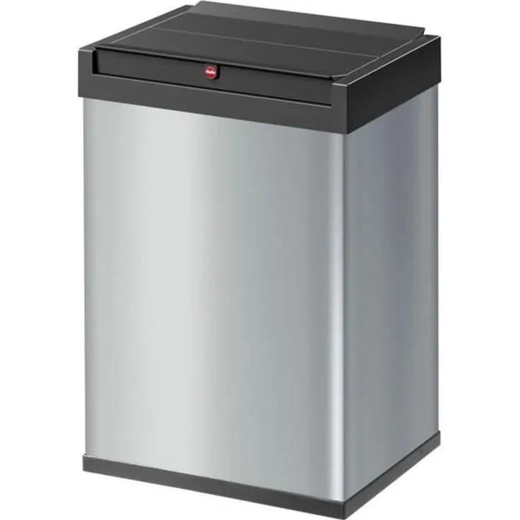 Hailo 'Big-Box Swing L' Mülleimer, Stahlblech, 35 Liter, Silber