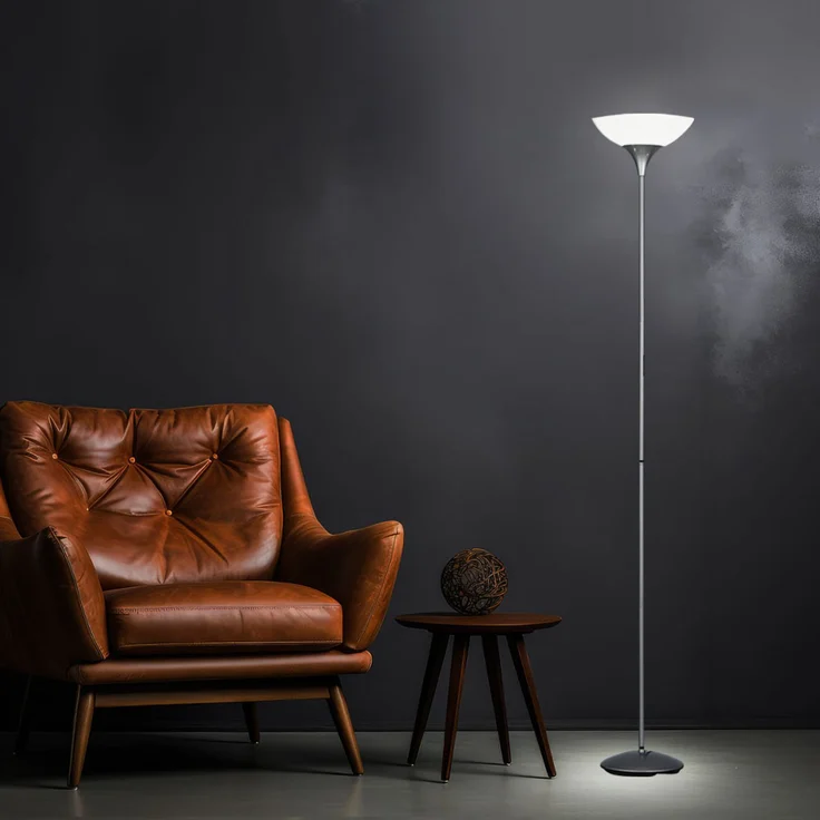 RGB LED Deckenfluter, titanfarbig, Höhe 180 cm, DEZWO – Bild 6
