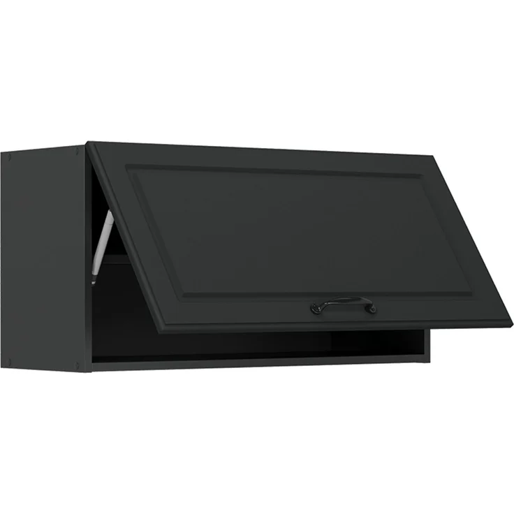 Hängeschrank R-Line Anthrazit Landhaus/Anthrazit 80 cm Flach Vicco – Bild 3