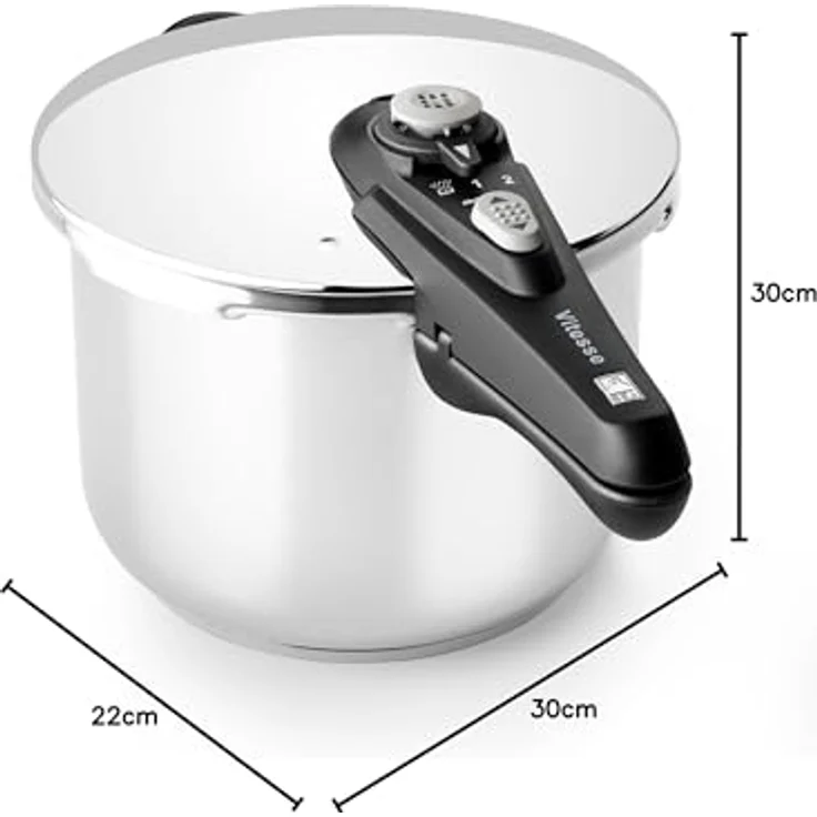 BRA Vitesse - Profi Edelstahl Schnellkochtopf 6 ltr. - Induktion – Bild 7