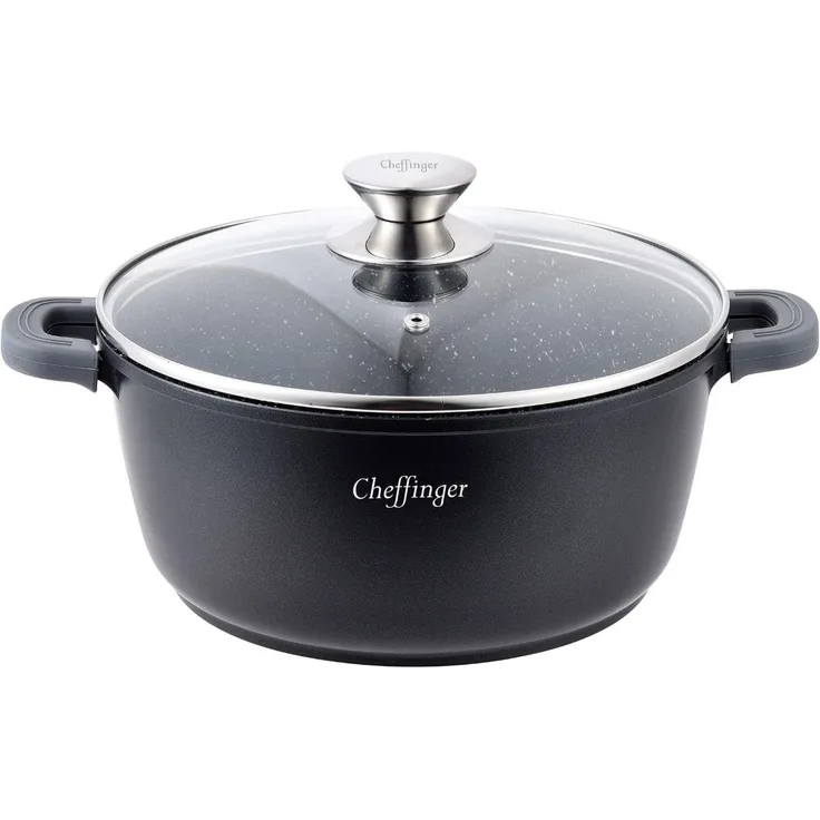 13 L Kochtopf Suppentopf Antihaft Induktion Schmortopf 36 cm Aluguss Bratentopf