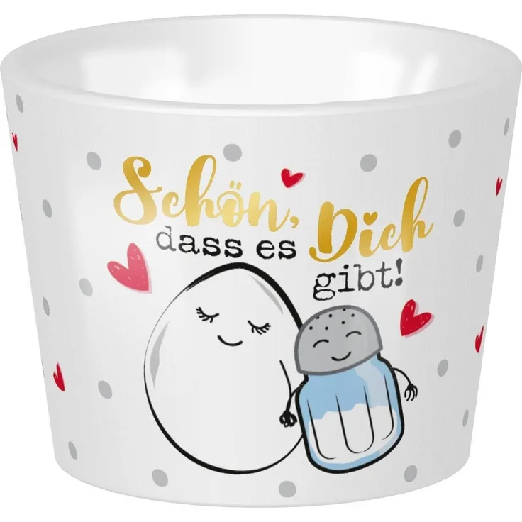 Sheepworld Eierbecher Porzellan Ø 5,2cm H 4.2cm Schön das es Dich gibt 47767