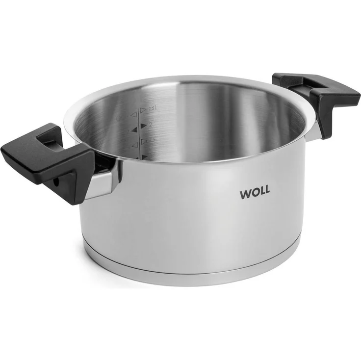 WOLL Kochtopf‑Set Concept 4‑tlg. Edelstahl 18/10 mit Alu‑Induktionsboden Ø 18/20/24/28 cm Abgießdeckel Alle Herdarten inkl. Induktion Backofenfest bis 200 °C Spülmaschinenfest – Bild 4