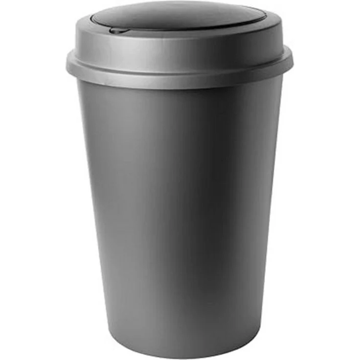 Centi Biomülleimer FLIP-Can Abfalleimer 50L, mit Klappdeckel und Schnapverschluss – Bild 4
