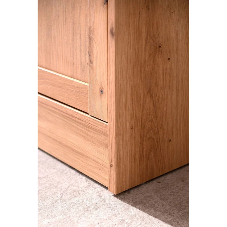 Buffet >Timber< Landhaus, 6 Türen, 3 Schubladen, in Glas / Artisan Eiche Dekor - 120x200x40cm (BxHxT) – Bild 9
