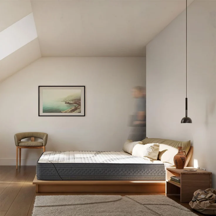 KUO Dream - DreamFlex Matratze | Viskoelastisch | Ergonomisch & Atmungsaktiv | Sommer-/Winterseite | Höhe 23 cm | Lendenwirbelstütze, 80x190 cm – Bild 2