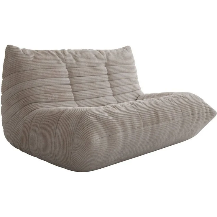 Luxusbetten24 Sofa Designer 2 Sitzer Sofa Calmo, in weichem Cord – Bild 1