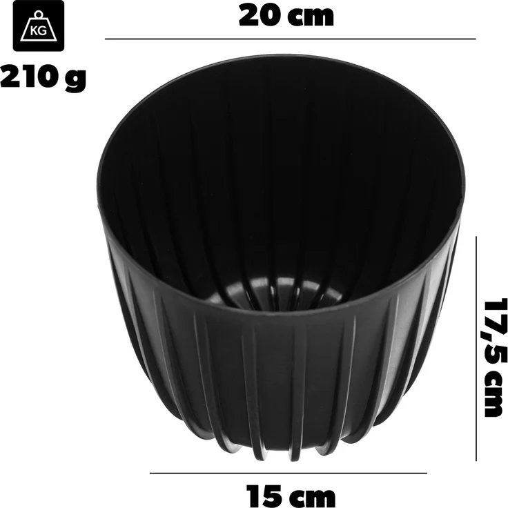 KADAX Niedrige Abdeckung Mira 200 recycelt - schwarz – Bild 2
