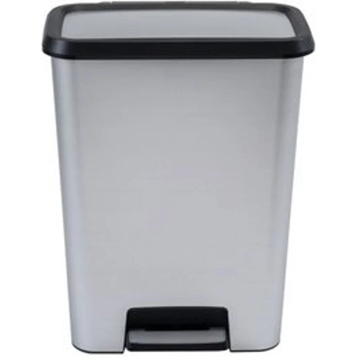 Curver Mülleimer, Compatta 50l Tret-Abfalleimer inox – Bild 6