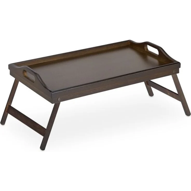 2 x klappbares Betttablett dunkelbraun 10043911 – Bild 8