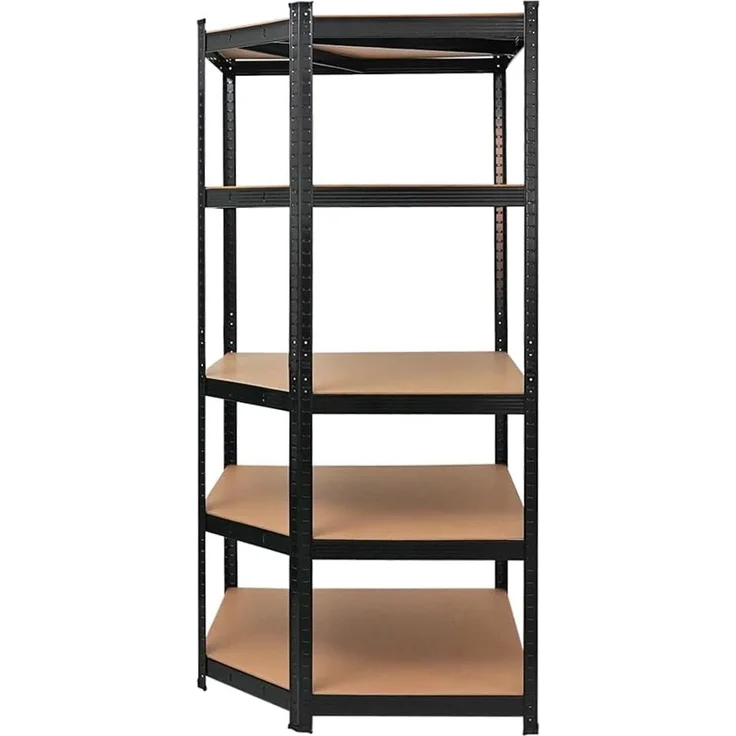 PROREGAL Mega Deal Eckregal Ragnar 1x: 180 x 90 x 60 cm | Taurus 2X: 180 x 120 x 60 cm Schwarz Fachlast 175kg, Kellerregal, Steckregal, Garagenregal, Lagerregal – Bild 7
