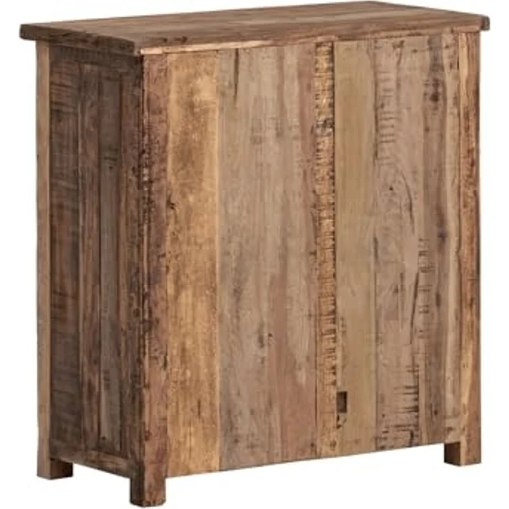 Rustikale Kommode Sumatra aus recyceltem Altholz 80x87x40 cm mit 2 Türen und 2 Schubladen – Stauraumwunder im Landhausstil von massivum – Bild 6