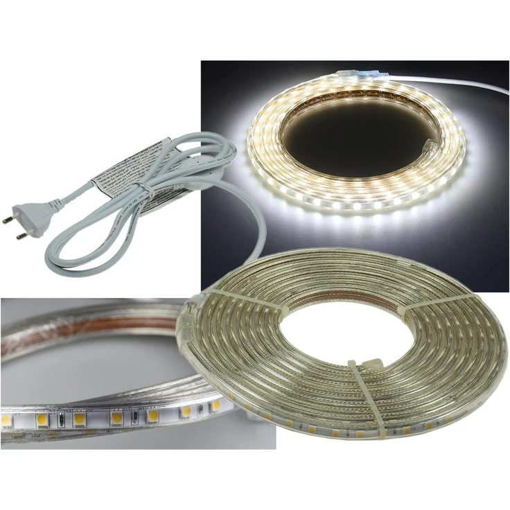 LED-Stripe "Ultra-Bright" 230V, 5,0m630 Lumen/Meter, weiß – Bild 1