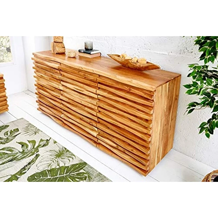 riess-ambiente Sideboard RELIEF 160cm natur, Massivholz · Anrichte · mit aufwändiger Front · Kommode · Wohnzimmer – Bild 4