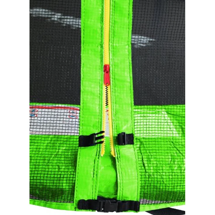 SixBros. SixJump 1,85 M Gartentrampolin Grün TG185/1572, inkl. Sicherheitsnetz, Leiter und Wetterplane, max. Traglast 100 kg – Bild 2