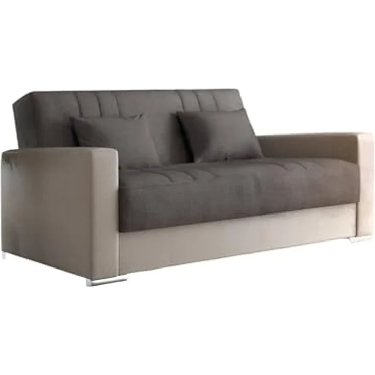Dmora 3-Sitzer Schlafsofa Sergio 230x96 cm Beige, Stauraum – Bild 2