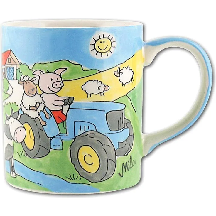 Mila Keramik-Becher Bauernhof | MI-80181