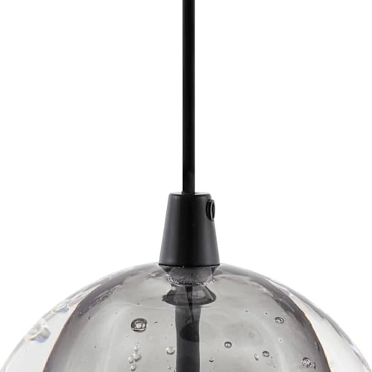 Lucande LED-Pendellampe Hayley, schwarz, 1-flg., Glas, energiesparende LED mit 3000 K Lichtfarbe – Bild 8