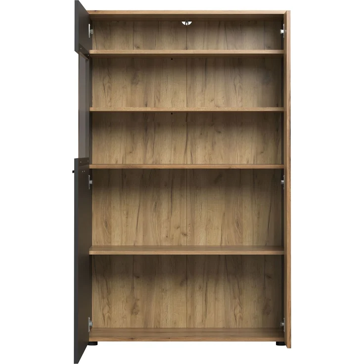 Highboard Avila in grau und Eiche Evoke 90 x 146 cm – Bild 3