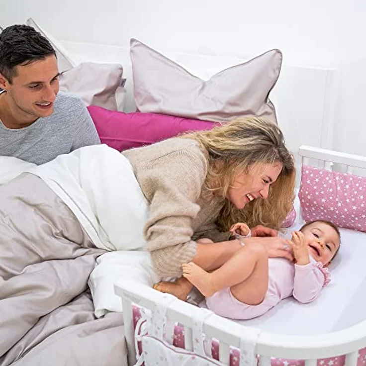 babybay Jersey Spannbetttuch Deluxe mit Membran passend für Modell Original, beige, 81x42 cm (1er Pack) – Bild 7