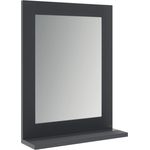 Badezimmerspiegel Vilda Grau 40 x 50 cm Vicco