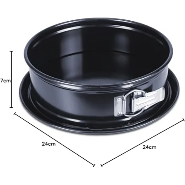 Städter We love baking Serie Springform EMAILLE Ø 24 cm / H 7 cm Schwarz mit Flachboden – Bild 2