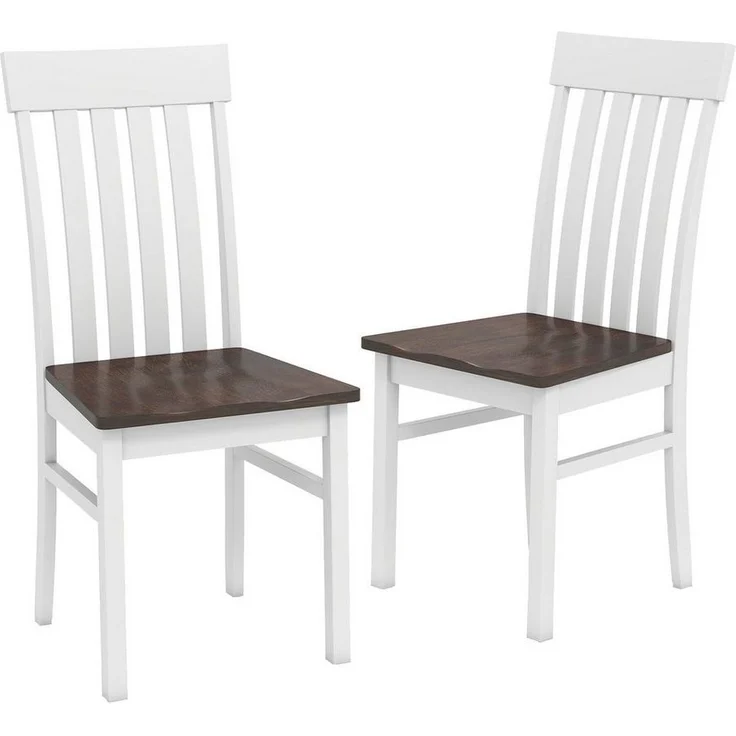 COSTWAY Esszimmerstuhl (2 St), mit ergonomischer Rückenlehnen & vertieftem Sitz – Bild 5