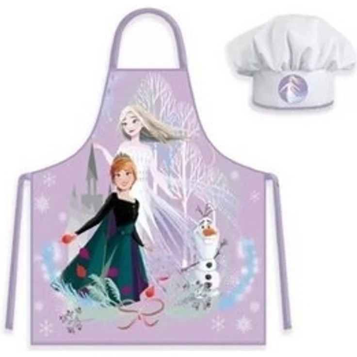 Disney Frozen Kochschürze Küchenset für Kinder – Schürze und Mütze für kleine Köche – Bild 4