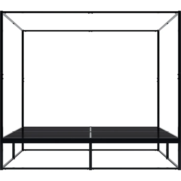 CLP Himmelbett Batoni Rahmen und Lattenrost aus Metall,200 x 200 cm – Bild 4