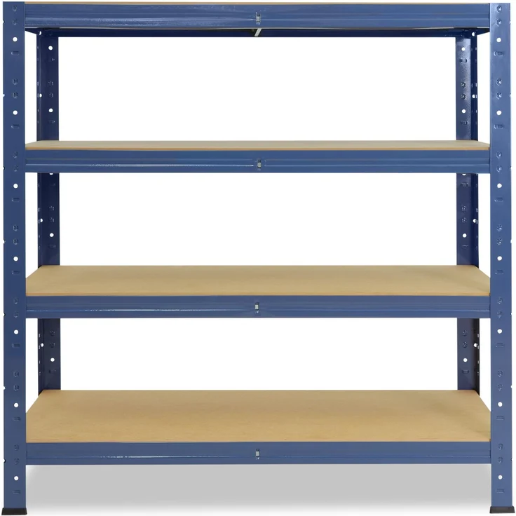 shelfplaza HOME 90x50x30 cm Schwerlastregal in blau mit 4 Böden und 175 kg Traglast pro Boden – Bild 4