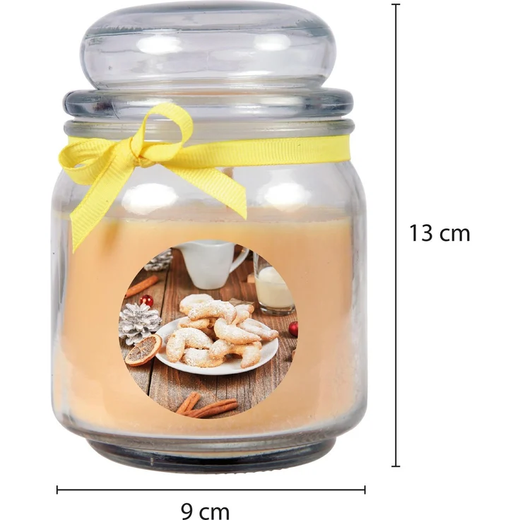 Duftkerze im Glas - Weihnachten Creme - Bonbon 300gr ( 70h ) – Bild 2
