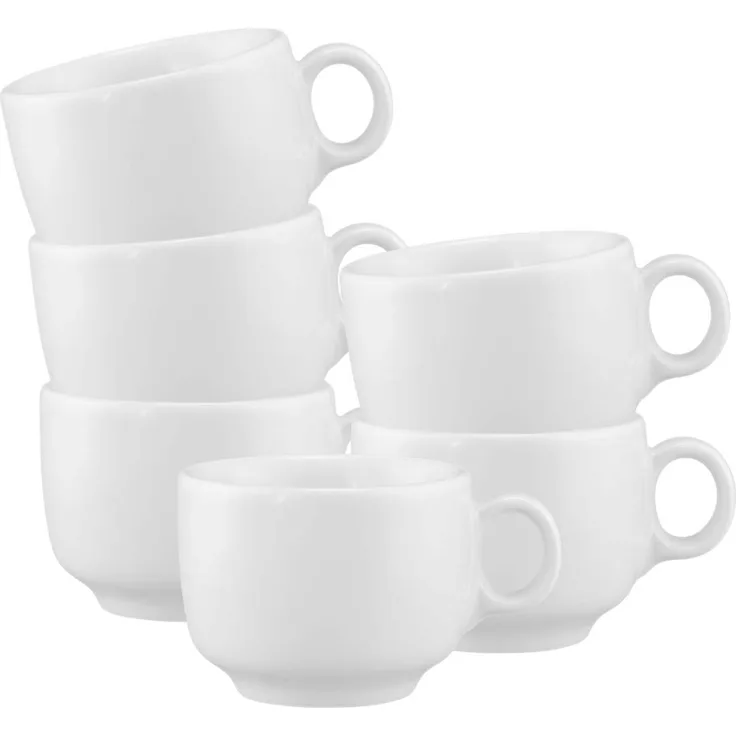 Seltmann Weiden Sento Home Espressotasse 80 ml 6er Set Weiß