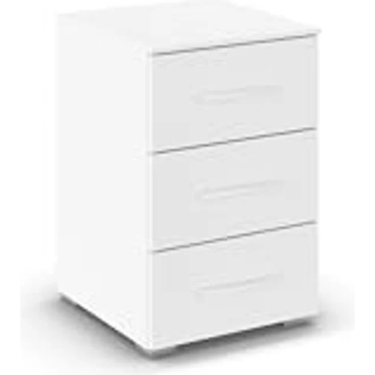 rauch Aditio Box, Nachttisch, 3 Schubladen, mit Softclose-Funktion, Farbe Weiß, BxHxT 40x61x42cm – Bild 1