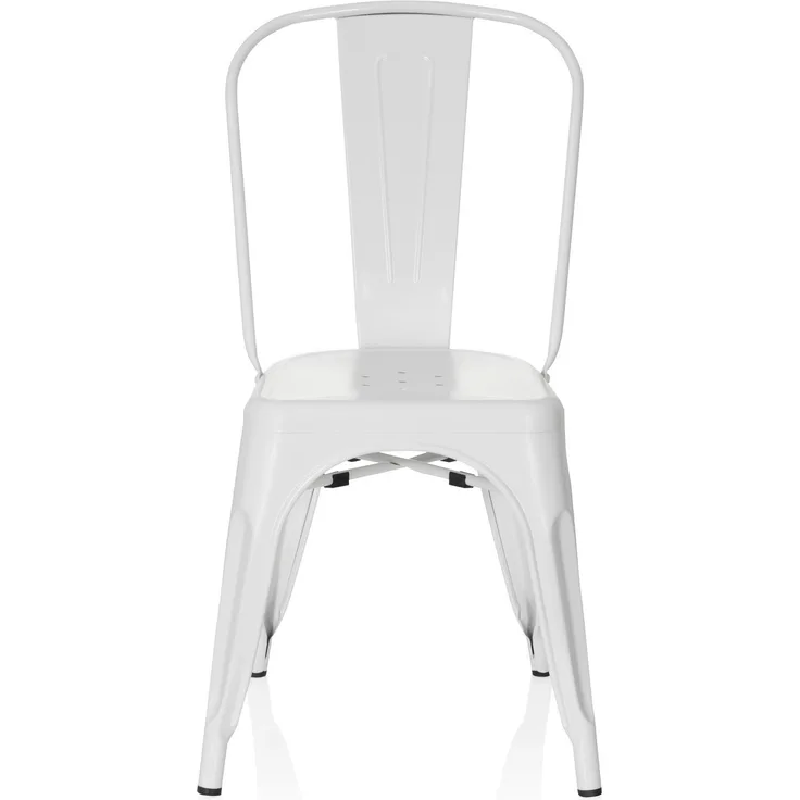 hjh OFFICE Besucherstuhl Konferenzstuhl VANTAGGIO BRUSH Metall, Weiß matt