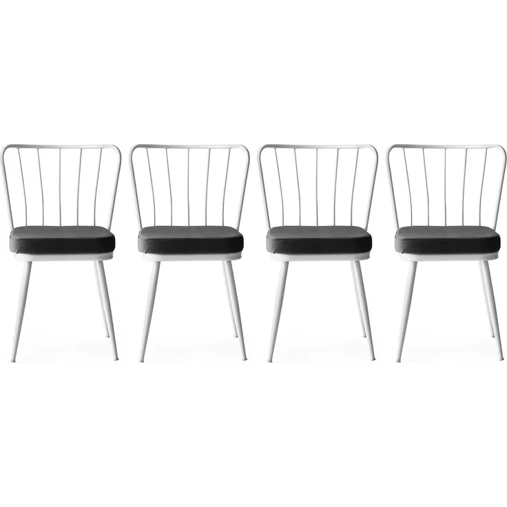 Skye Decor 'Yıldız - 962 V4' Stuhlset (4-teilig), Weiß, 43 x 82 x 42 cm – Bild 1