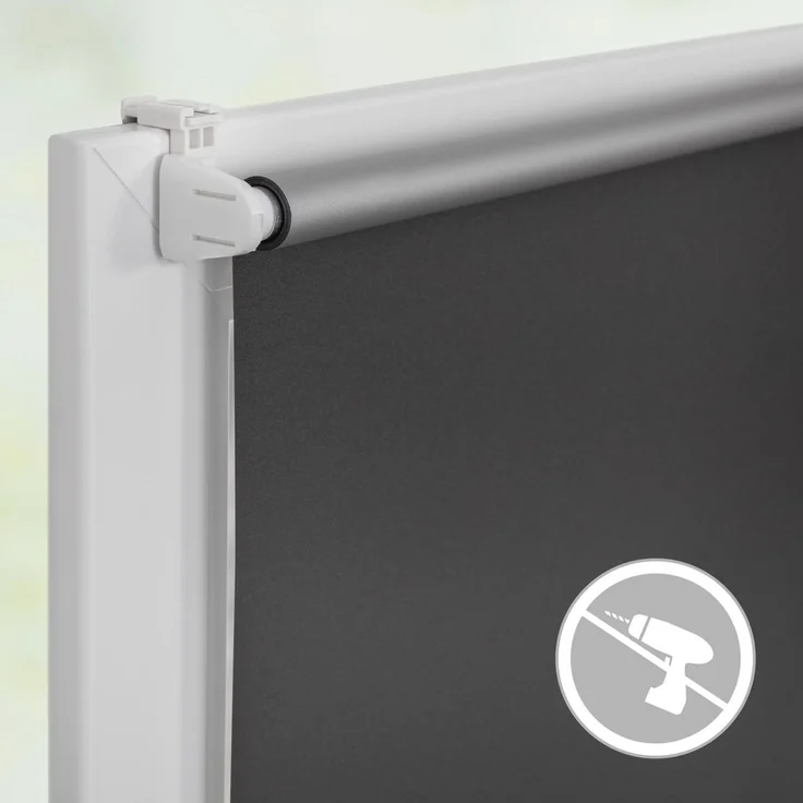 Lichtblick Sonnenschutzsysteme GmbH Thermo-Rollo Vancouver 80 cm x 150 cm (BxL) Anthrazit Verdunkelnd & Thermofunktion; Klemm- und schraubbar; Energiesparend – Bild 3