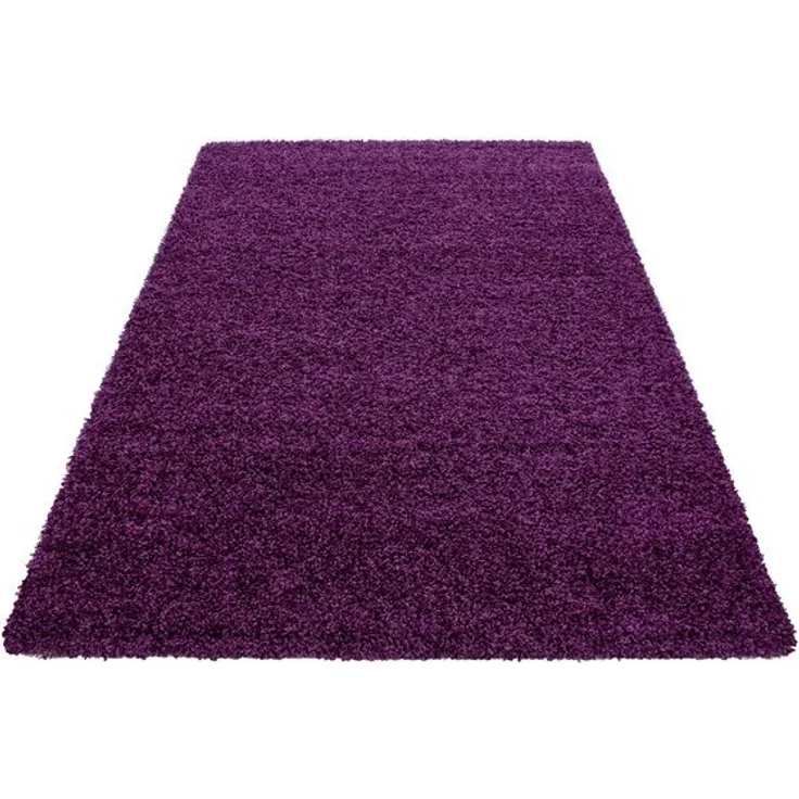Carpettex Hochflor-Teppich Unicolor - Einfarbig, Rund, Höhe: 30 mm, Einfarbig Shaggy Teppich Wohnzimmer Langflor versch. farben und größen – Bild 4