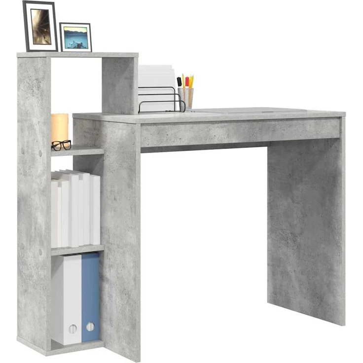 vidaXL Schreibtisch Beton Grau 100 x 40 x 90 cm Holzwerkstoff 869317 – Bild 2