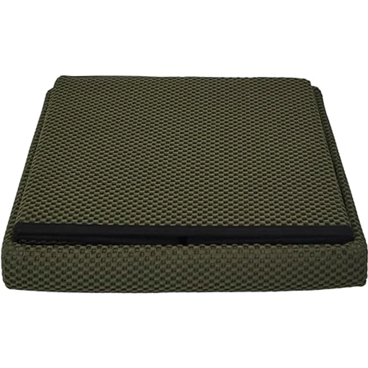HOME DECO FACTORY, HD0507, Faltbare Ottoman-Truhe, modernes Design, multifunktional, praktische Aufbewahrung, optimaler Komfort, einfache Wartung, Khaki, 38x38 cm – Bild 7