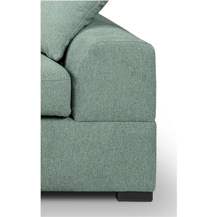 Ecksofa (B/H/T: 308x90x186 cm) in Petrol – Bild 5