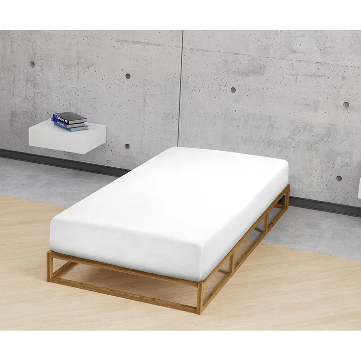 biberna Jersey-Elastic-Spannbetttuch 0077866, weiß, 1x 90x190 cm - 100x220 cm – Bild 4