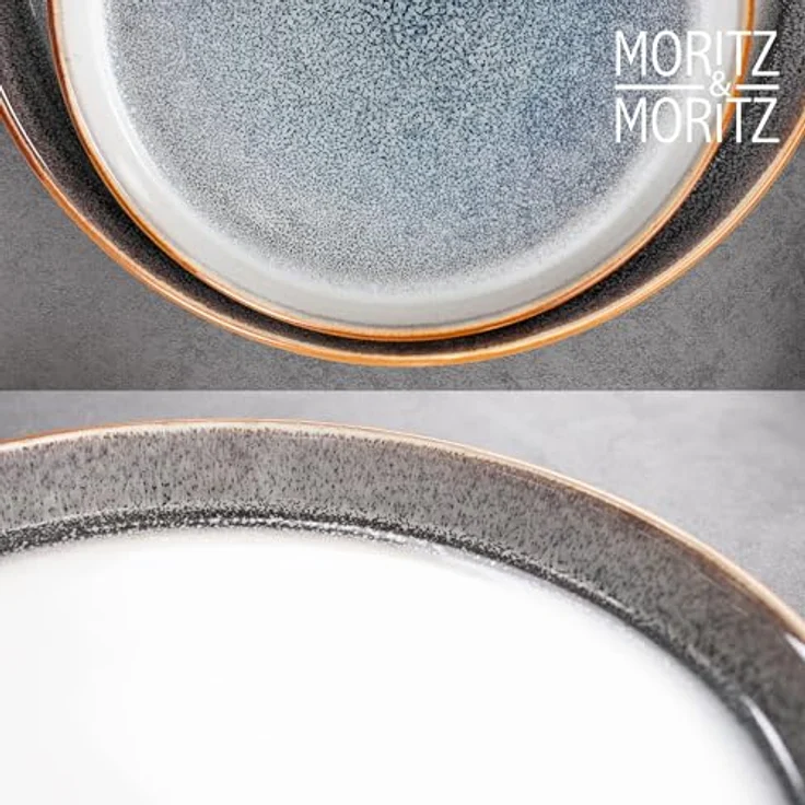 Moritz & Moritz Kombiservice TARENTO 48tlg Geschirr Set (48-tlg), 12 Personen, Steinzeug, Steinzeug Tafelservice – Bild 11