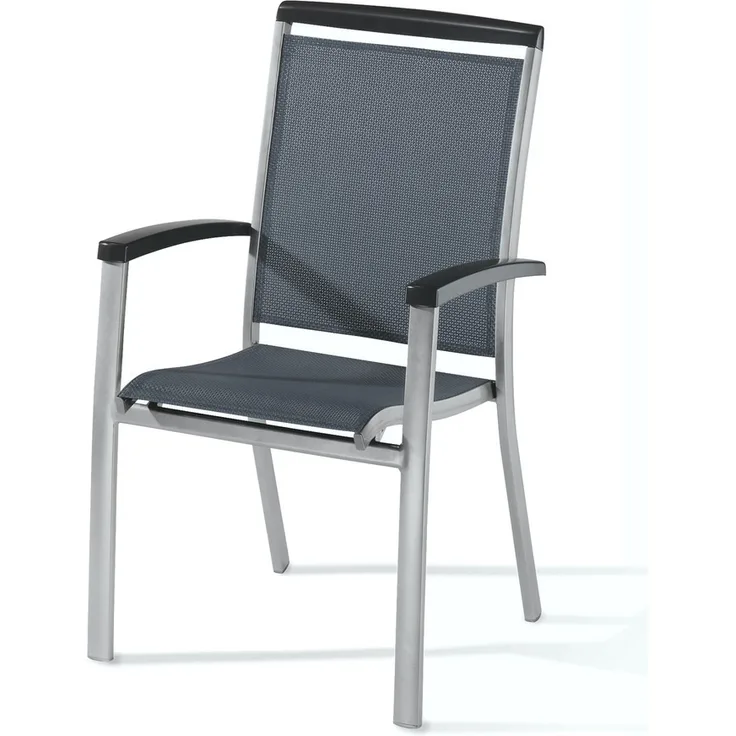 Sieger Royal Stapelsessel stapelbar, Aluminium Graphit 60 x 97 x 70 cm